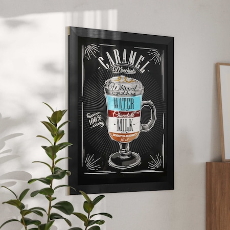 Flash Furniture Canterbury 32in x 46in Black Wood Wall Mount Magnetic Chalkboard Sign, Hanging Memo Board HGWA-CHK32X46-BLK-GG